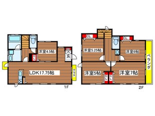 能ヶ谷貸家Ⅰの物件間取画像